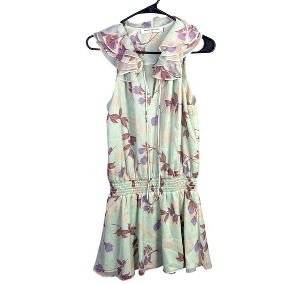 Amanda Uprichard Belle Kimme Dress Monte Carlo Floral Size S Ruched Waist NWOT - Picture 3 of 9